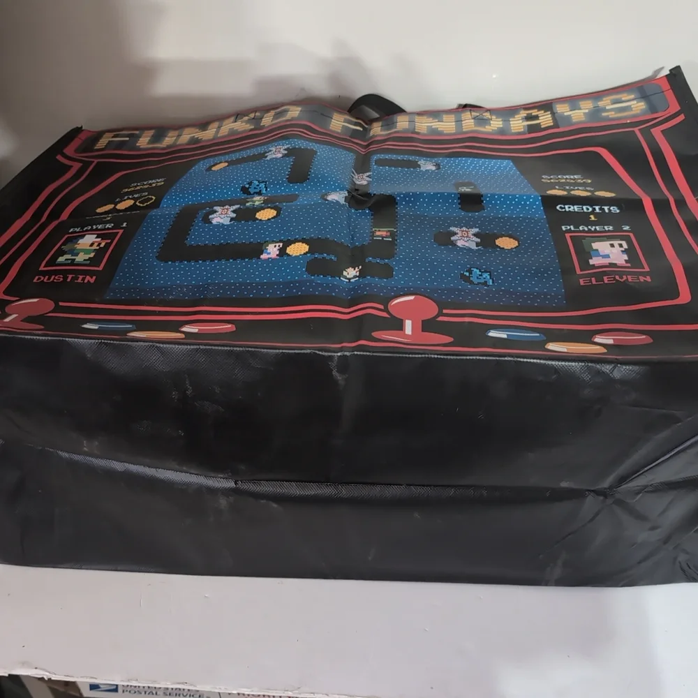 Funko Fundays Retro Arcade Tote Bag – Large 24x15x9 – Black/Blue - Picture 6 of 14